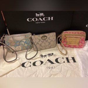 Coach Wristlets 3 for $45